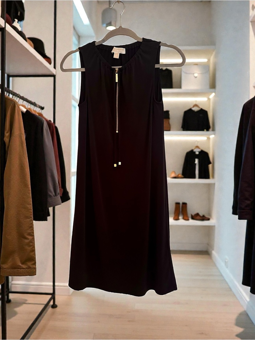 Michael Kors Black Midi Dress